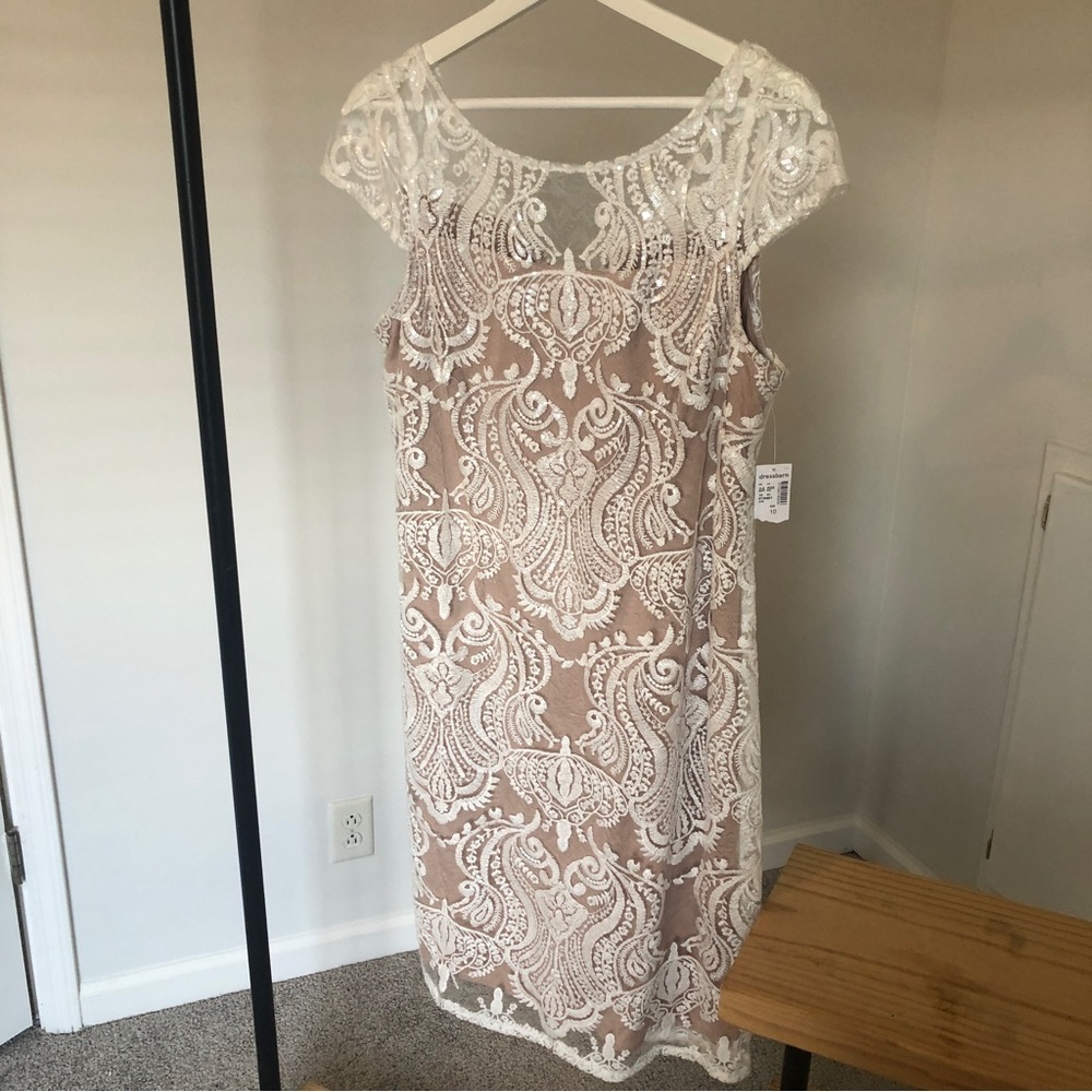 White illusion dress